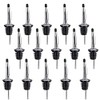 Swpeet 15 Pcs Stainless Steel Liquor Bottle Speed Pourers Tapered