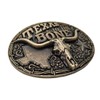 Cowboy Longhorn Belt Buckle Western Brass Bull Buckles