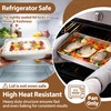 TeamFar Stainless Steel Lasagna Pan with Lid, 12.4x9.8x2 Inch Baking