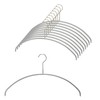 MAWA German Non-Slip Hangers, Economic, 40P, Silver, 10 Pack, 10-Year