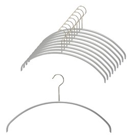 MAWA German Non-Slip Hangers, Economic, 40P, Silver, 10 Pack, 10-Year Warranty