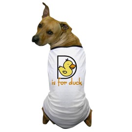 CafePress D is for Duck Dog T Shirt Dog T-Shirt, Pet Clothing, Funny Dog Costume