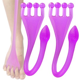 TradeWind トレーニングチューブ 足裏ストレッチ 足指 足裏アーチエクササイズ 足裏トレーニング 2本セット(紫)