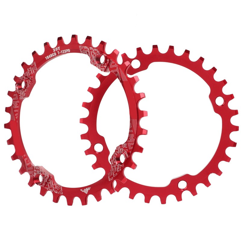 MUNEFE 104BCD Single Speed Chainring, Aluminum Alloy Chainring, Narrow Wide