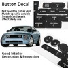 Car Front Radio Stereo Button Repair Stickers Decals Waterproof Car