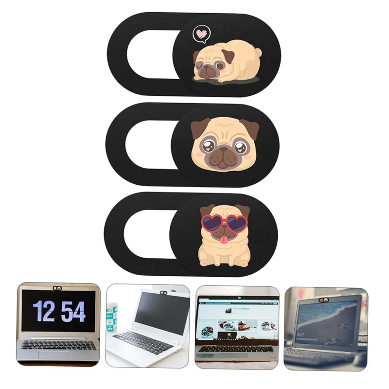 Gatuida Privacy Cover 3 Pack Anti-Hacking Webcam Cover Slide for
