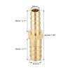 sourcing map Straight Brass Barb Fitting Reducer, Fit Hose ID