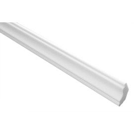 MARBET DESIGN Stucco Moulding Moulding XPS Polystyrene White - Ceiling Moulding Strip E-23 (2 Metres / 1 Strip E-23)