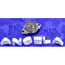Angela Instruments 9 Pin  Bottom Chassis Mount Tube Socket Replacement Belton Fits 12AX7  #9216