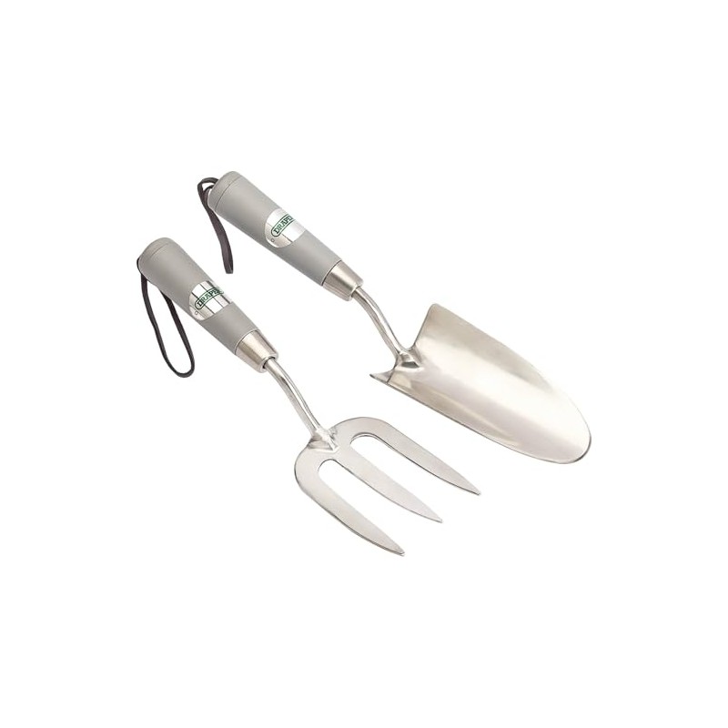 Draper 83773 Hand Fork and Trowel Set - Stainless Steel