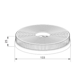 FIREGAS CC130 Carbon Filter - Activated Carbon Filter Replacement Filter for Optimal Odour Protection in 60 cm Cooker Hood Suitable for FIREGAS Cooker Hoods Carbon Filter