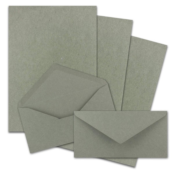 A4 Writing Paper Sets with DIN Long Envelopes, Wet Seal,
