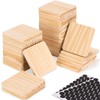46Pcs Unfinished Wood Coasters-4" Unfinished Natural Wood Slices for Crafts