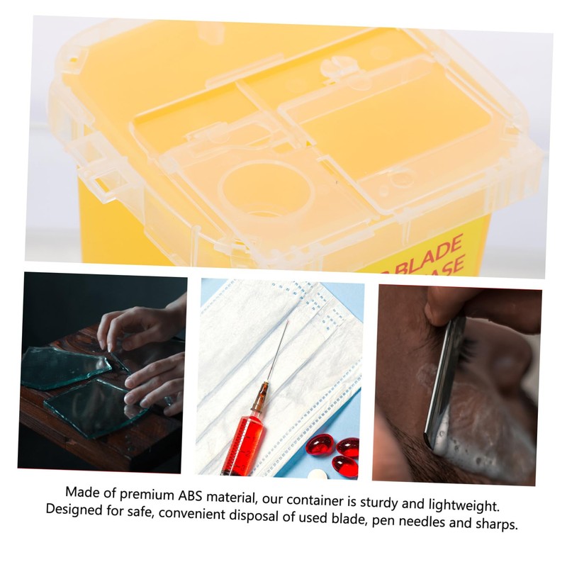 Baluue 1Pc Razor Case Storage Container Durable for Barbershop Disposal