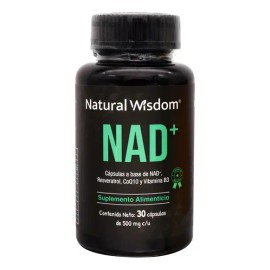 Nad+ | 30 caps | Resveratrol Coq10 B3 Arándano | Mejora Memoria, Energía y Envejecimiento Celular | Suplemento Antioxidante