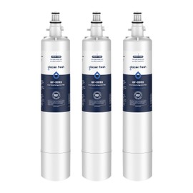 GLACIER FRESH Replacement for RPWFE, RPWF (Built-in CHIP) Refrigerator Water Filter, Compatible with GFE28GYNFS, GFE28GELDS, PFE28KELDS, PFE28KYNFS, GFD28GELDS, PWE23KELDS, PWE23KMKES, 3 Pack