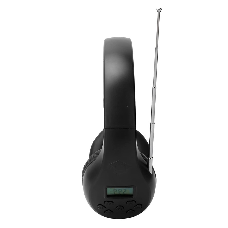 Vbestlife Personal FM Radio Headphones, 3.5mm Teaching Headset, External Antenna