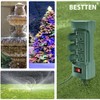 BESTTEN Outdoor Power Strip with Covers and Overload Protection Switch,