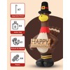 12FT Giant Blow Up Thanksgiving Inflatable Turkey Outdoor Decorations with