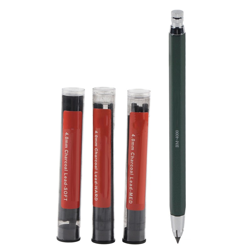 Erasable Pencil Core Painting Automatic Pencil 4.0mm Charcoal Pencil Core