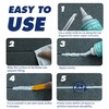 Breliter Waterproof Caulk - White, Hybrid Polymer Sealant for Bathtub,