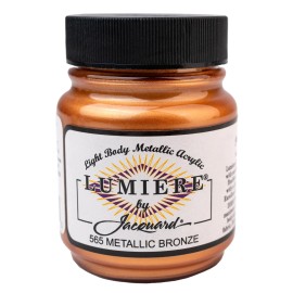 Jacquard Lumiere Metallic Bronze Shimmer Paint 2.25 Oz Opaque Acrylic