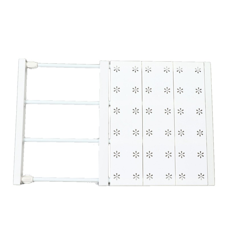 Tension Shelf Adjustable Space Saving Expandable Closet Organizer Dividers for