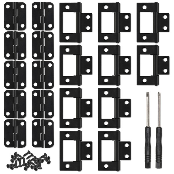 YiiHHooN Non-Mortise Door Hinges, 20 Pcs Small Bifold Door Hinges