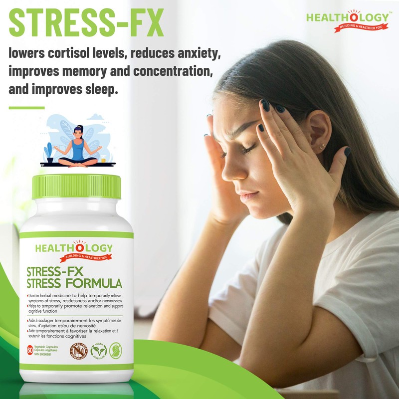 Healthology STRESS-FX | Stress Relief & Anti Anxiety Supplement With