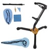Alto Sax Stand Set Metal Holder Rack Saxophone Cleaning Kit