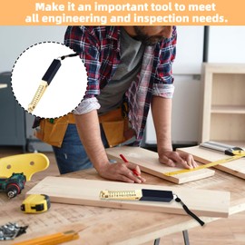 Fire Door Gap Gauge Checker Tool,Metal Fire Door Gap Gauge,Door Gap Measuring Tool,Golden Door Undercut Measure for Measure Fire Door Clearance,House Inspection,Thickness Measurement