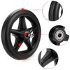 OwnMy 2PCS of 6 Inch Rubber Wheelchair Replacement Front Wheels,