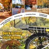 Rake for Leaves: Heavy Duty Metal Leaf Rake with 25