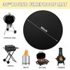 Yudlto 36'' Fire Pit Mat for Solo Stove Bonfire Round