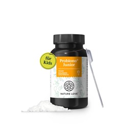 NATURE LOVE® Probiona Junior - 45 g powder - intestinal bacteria for children from 4 years - 5 bacterial strains - with lactobacillus (lactic acid bacteria), bifidobacterium and inulin - vegan and