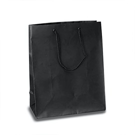 Euro Bags Black Matte 8 X 10 | Quantity: 100 Gusset - 4"