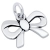 CloseoutWarehouse Sterling Silver Ribbon Bow Charm