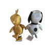 PEANUTS 75th Anniversary LIMITED EDITION Silver Snoopy & Gold Woodstock
