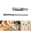 Msiud Square Drill Bit, 20mm Bearing Carbon Steel Mortising Chisel