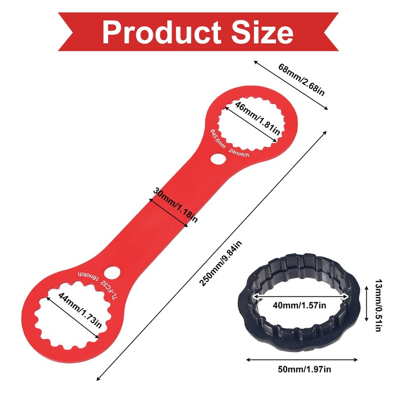 LuxStellar Centerlock Bicycle Brake Disc Tool Compatible with Shimano Centerlock