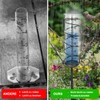 HOSPAOP Solar Rain Gauge for Garden with Ground Spike and