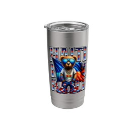 Haiti Rap Hip Hop Haitian Bear Caribbean Isle Port-au-Prince Stainless Steel Insulated Tumbler