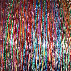 40" Sparkling & Shiny Hair Tinsel 200 Strands – Fantasia Mix