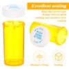 ElevateTech Empty Plastic Pill Bottles with Caps, Small Medicines Bottle