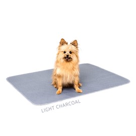 PIPCO PETS - Washable Pee Pad for Dogs, Pets | Absorbent, Leak-Proof Mat | Eco-Friendly, Reusable, Easy Care | Indoor Potty Pad, Puppy Training, Whelping, Incontinence (65 x 90 cm, Light Charcoal)