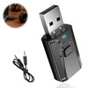 USB Bluetooth 5.0 Dongle Adapter with 3.5mm AUX, 4-in-1 Car