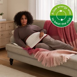 Beurer HK Comfort Heat Pad, Flexible Warming Electric Heating Pad with Super-Soft Surface, Controllable Warmth with 3 Temperature Settings, Machine-Washable, Automatic Switch-off, 100 watts