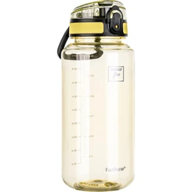 Fanhaw 32 Oz Clear Tritan Water Bottle with Chug Lid, BPA-free, Wide Mouth, Leak Proof - for Gym, Travel, Home, School, Office (Imperial Yellow)