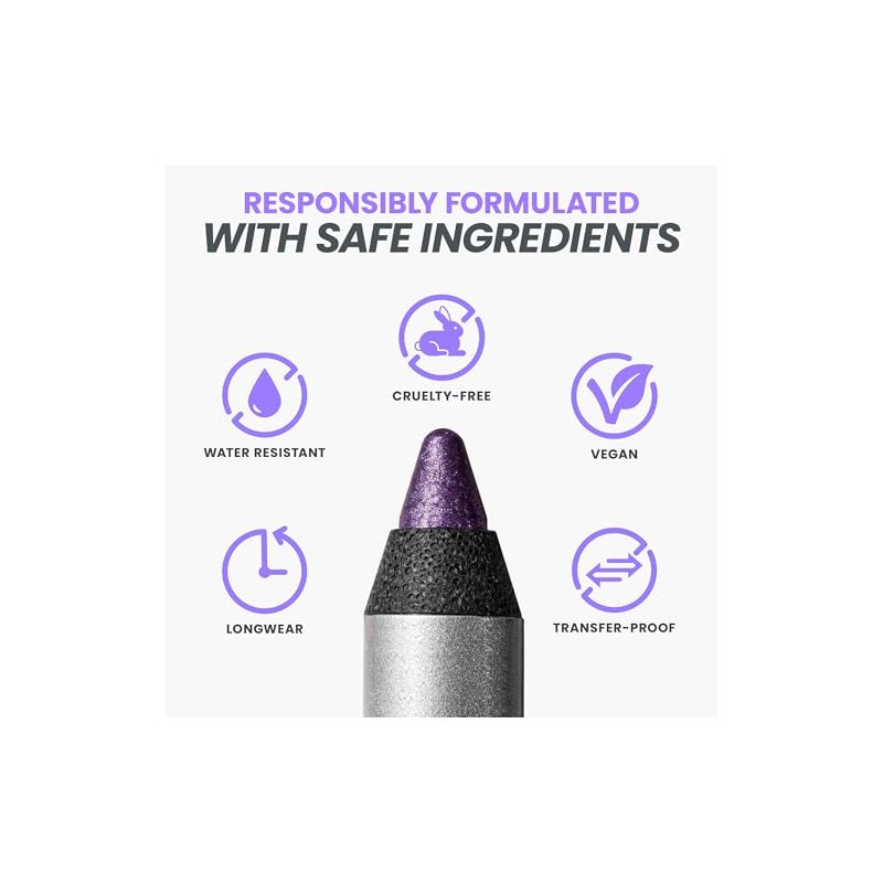 Wonderskin 1440 Lápiz Delineador de Ojos Morado de Larga Duración