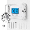 Pihode Thermostat Lock Box with Combination Lock, Universal Keyless Large